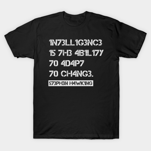 black intelligence t shirt